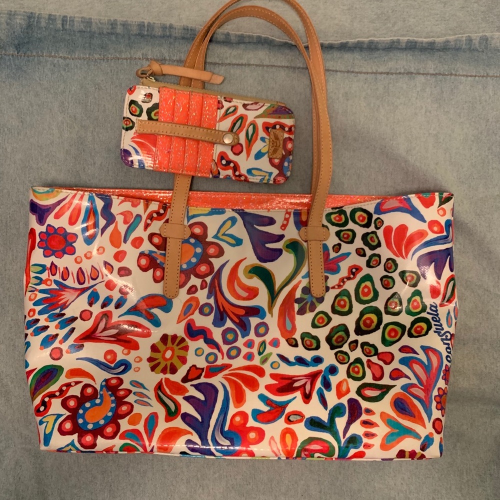 Consuela Swirly Legacy East West Tote n wallet